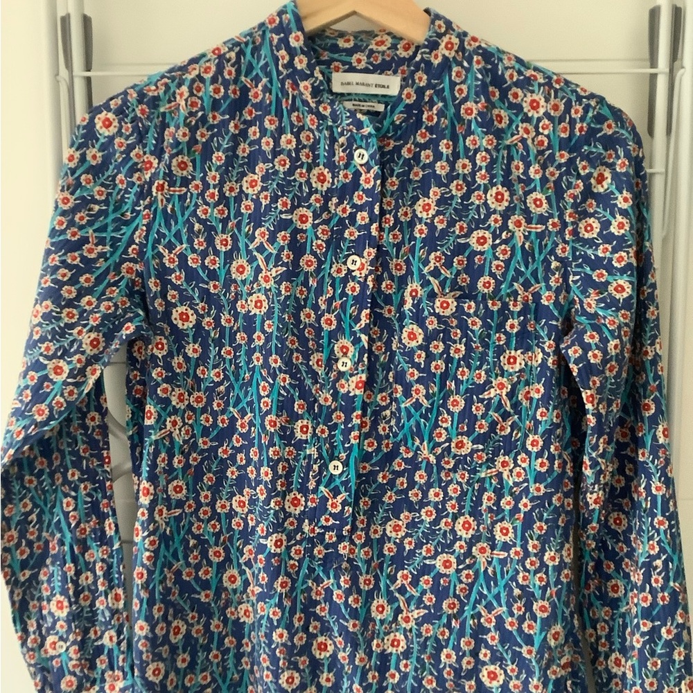 Isabel Marant Etoile Long Sleeve Floral Top Size 34 (XS)